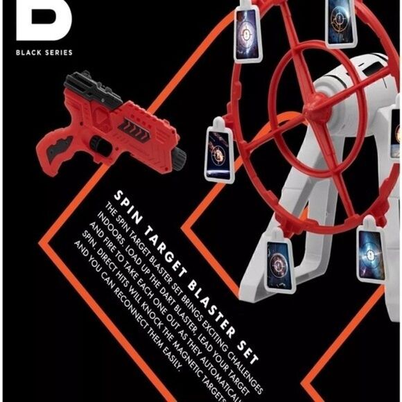 The Black Series Spin Target Blaster Set Rotating Desktop Arcade Game, toys New - Picture 11 of 13